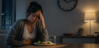 Cenar tarde bajo estrés eleva 150% el riesgo de malestar intestinal