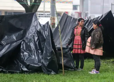 Choque entre Alcaldía de Bogotá y Gobierno Petro por atención a comunidades embera