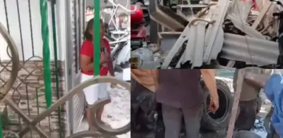 Cilindro de gas sale disparado desde taller mecánico y destruye vivienda en Soledad