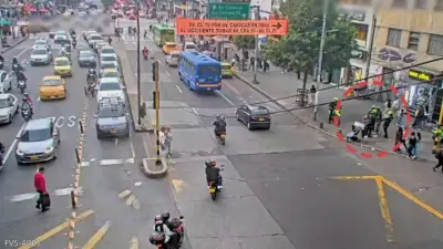 Cámaras del C4 en Bogotá capturan a hombre buscado por homicidio