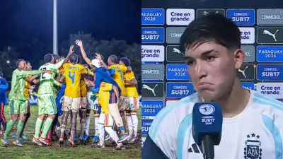 Colombia Sub-17 arrasa 4-0 a Argentina en final sudamericana y jugador rival genera polémica