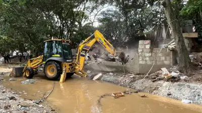 Demuelen inmueble en Bello por ser foco de drogas y explotación ilegal de materiales