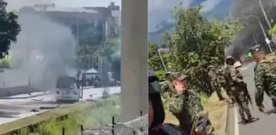 Explosión de vehículo con explosivos junto a Batallón Pichincha en Cali