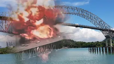 Explosión en Panamá causa incendio masivo en camiones cisterna bajo puente de las Américas