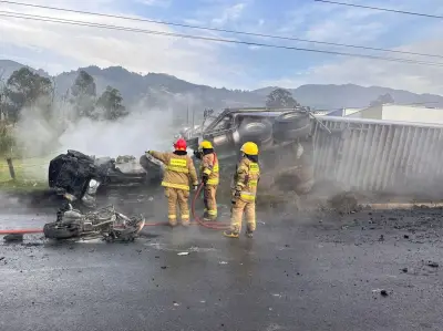 Explosión en vía Zipaquirá-Ubaté deja cinco muertos y heridos en Cundinamarca