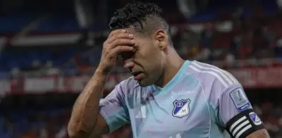 Falcao García sufre nueva lesión en Millonarios: salió en ambulancia tras choque con Rosero