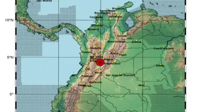 Fuerte sismo sacude el Quindío, con epicentro en Armenia y réplicas en la región