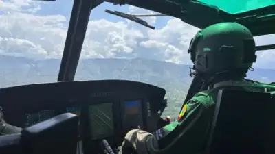 Fuerza Aeroespacial despliega helicópteros para seguridad vial en Semana Santa