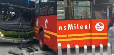 Grave accidente entre buses de TransMilenio en la avenida Suba de Bogotá: evacuación masiva