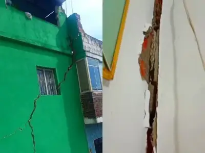 Grietas graves en viviendas del barrio Kennedy obligan evacuaciones en Bucaramanga