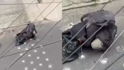 Habitante de calle arranca reductores de velocidad en Bogotá y genera indignación ciudadana