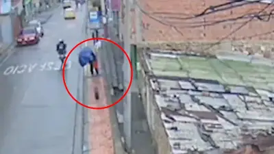 Hijo de mujer fallecida por llanta en Bogotá: 