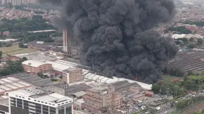 Incendio en fábrica de bicicletas en Itagüí: controlado en 70 %