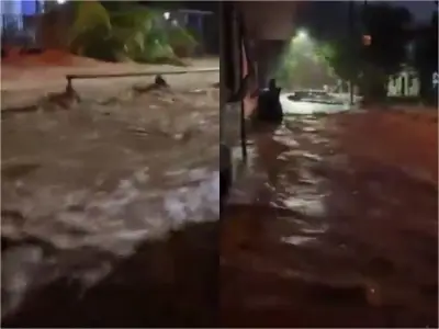 Inundaciones en Caracolí por desbordamiento de quebrada dejan 30 familias damnificadas