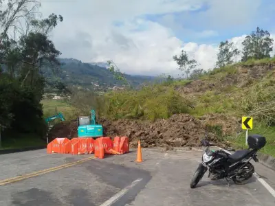 Lluvias en Manizales causan deslizamientos y cierres viales con una persona herida