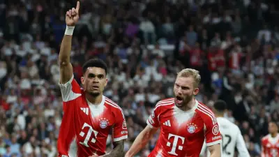 Luis Díaz anota golazo con el Bayern Múnich ante el Real Madrid en Champions