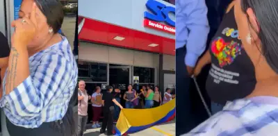 Madres encadenadas en Cali exigen servicios de salud para sus hijos