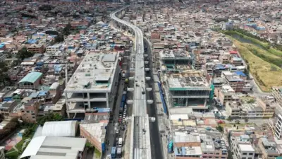 Metro de Bogotá supera el 75% de avance con 12 km de viaducto construido