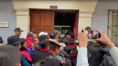 Minga indígena obliga a evacuar la Cancillería en Bogotá por protestas por tierras