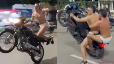 Motociclistas en pañales desatan polémica por piques ilegales en Valledupar