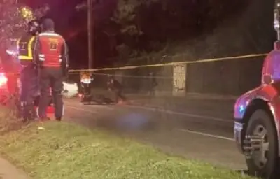 Patrullero muere en accidente vial en Bogotá tras resbalar por mancha de ACPM