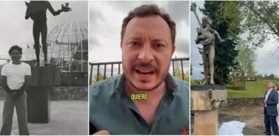 Polémica en Quindío por entrega de estatua de John Lennon por exnarcotraficante Carlos Lehder