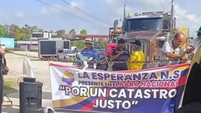 Protestas por impuesto predial del IGAC mantienen bloqueos en Santander, Boyacá y Norte de Santander