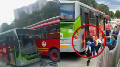 Revelan estado de salud de víctimas tras choque de buses TransMilenio en Suba