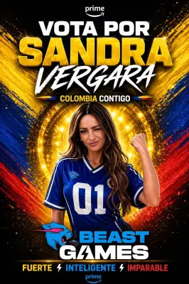 Sandra Vergara busca representar a Colombia en los Beast Games de MrBeast