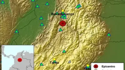 Sismo de magnitud 4.2 sacude los Santanderes este Jueves Santo