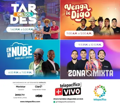 Telepacífico revoluciona su programación: 50% será en vivo con streaming y videopodcasts