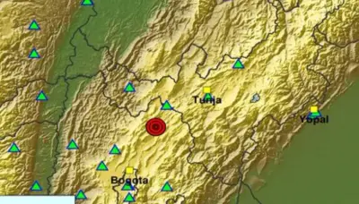 Tercer sismo en pocas horas: temblor de magnitud 3.2 sacude Cucunubá en madrugada colombiana
