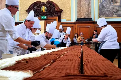 Tiramisú de 440,58 metros bate récord Guinness en Londres
