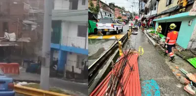 Tragedia en Medellín: niña de 5 años fallece por desbordamiento de quebradas durante fuertes lluvias