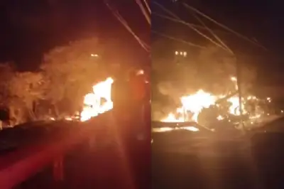 Tragedia en vía Bogotá-Girardot: camión cisterna se incendia y deja dos fallecidos