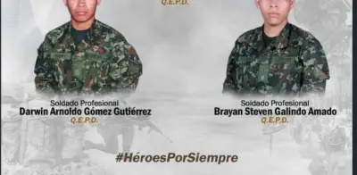 Tres soldados mueren en ataque con drones de disidentes en frontera con Ecuador