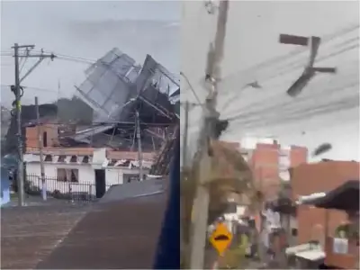 Vendaval en Yarumal deja más de 70 viviendas afectadas durante Semana Santa