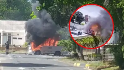 Video muestra el momento exacto del atentado terrorista en Cali