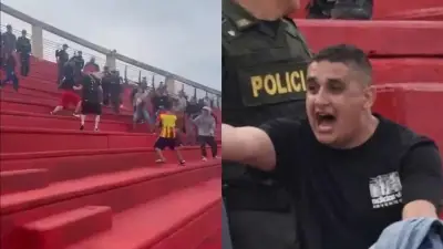 Violenta pelea entre barristas de Pereira y Once Caldas obliga a suspender clásico cafetero