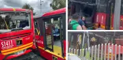 Accidente grave entre buses de TransMilenio en Bogotá: 15 lesionados y uno crítico