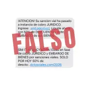 Alerta por estafas digitales con falsas multas de tránsito mediante mensajes de texto