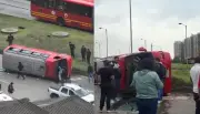 Bus volcado en autopista Sur bloquea ingreso a Bogotá; autoridades atienden emergencia