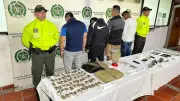 Capturan a cuatro presuntos integrantes de 'Los del Sur' en Bucaramanga con armas y drogas