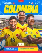Colombia y Argentina se enfrentan en la final del Sudamericano Sub-17 en Paraguay