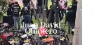 Denuncian peleas callejeras de domiciliarios en el parque de la 93, Bogotá