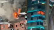 Dos incendios estructurales en Medellín movilizaron a bomberos este viernes