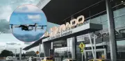 Dron no autorizado en El Dorado: suspenden operaciones y generan retrasos