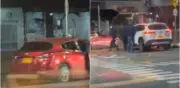 Dueño del Mazda rojo robado en Bogotá confirma que su vehículo fue usado en hurto de McDonald's