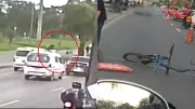 Fiscal y ciclista mueren en grave accidente vial en Bogotá cerca de Embajada de EE.UU.