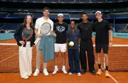 Fútbol y tenis se fusionan en el Bernabéu con Nadal, Sinner y Bellingham